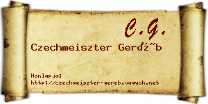 Czechmeiszter Geréb névjegykártya